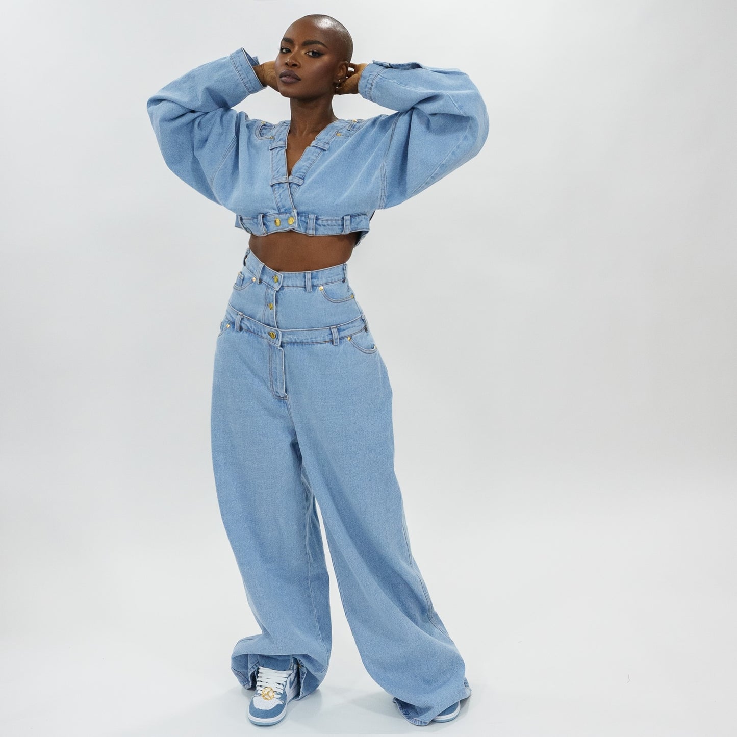 Double oversized denimpants