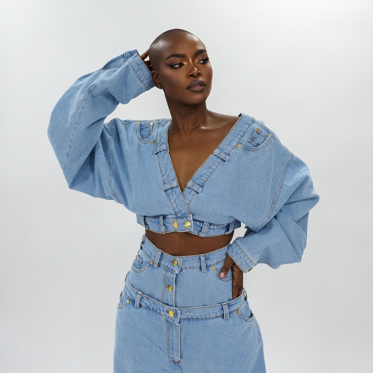 Double oversized denimpants
