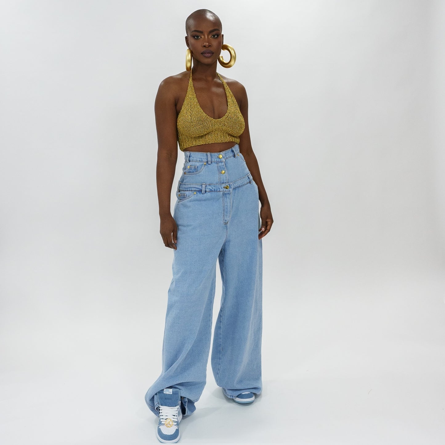 Double oversized denimpants