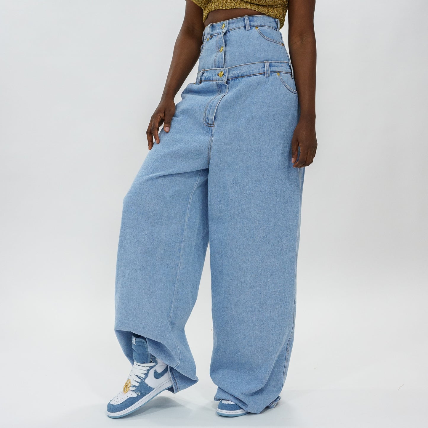 Double oversized denimpants