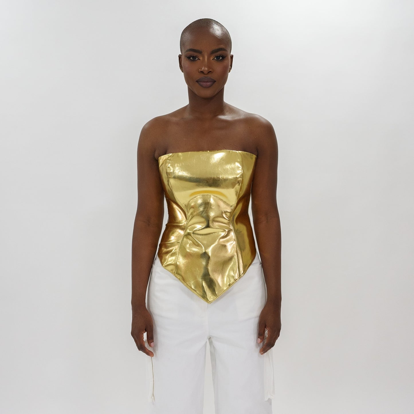 High shine corset