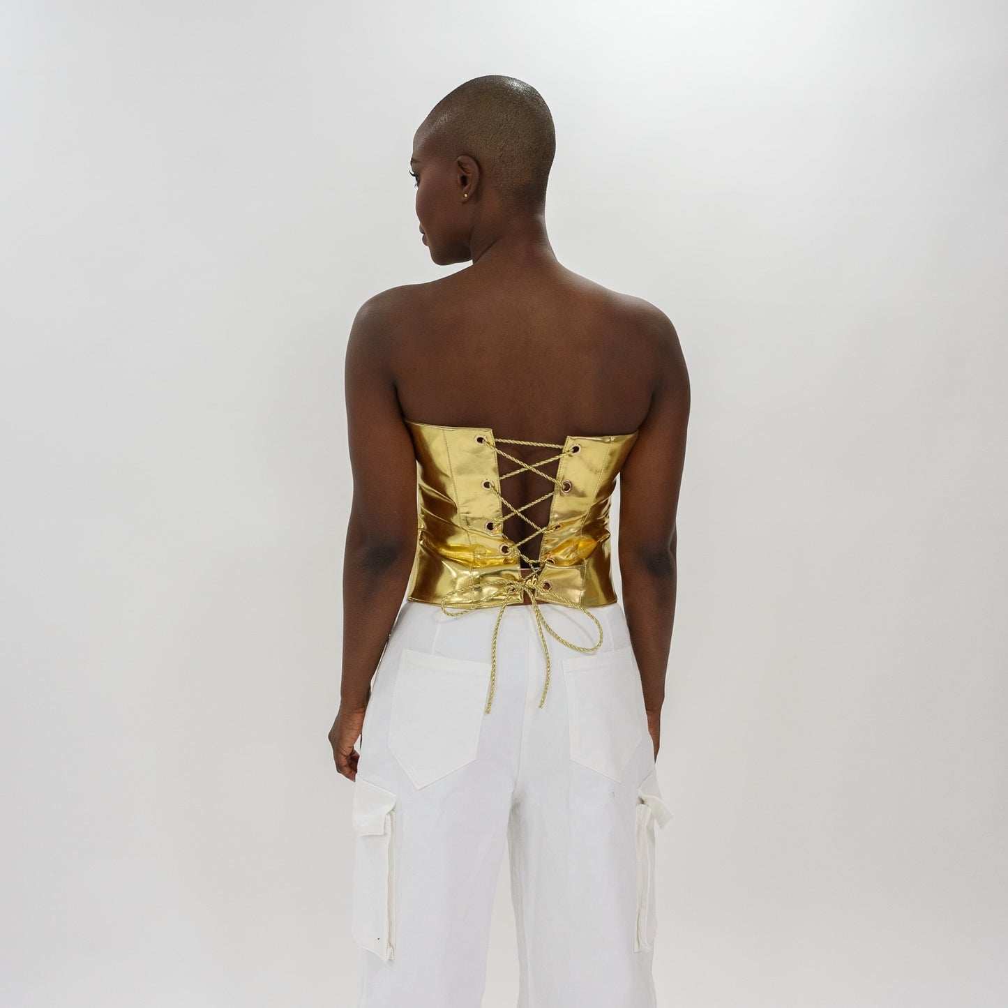 High shine corset