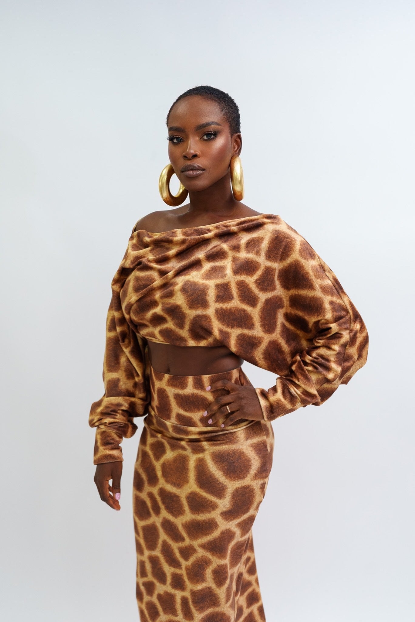 Giraffe print set