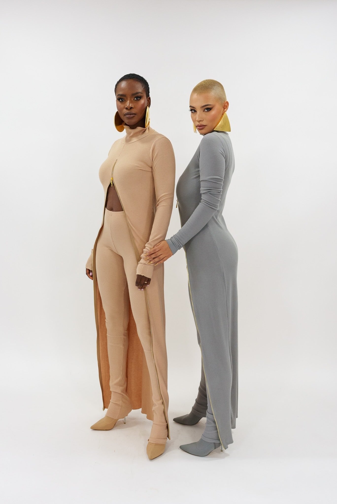 Ribbed ziper set