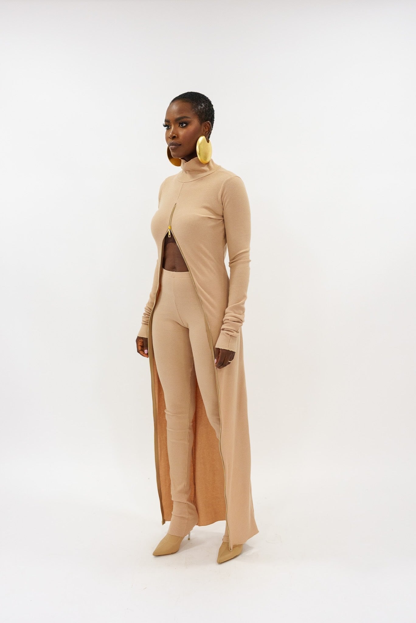 Ribbed ziper set