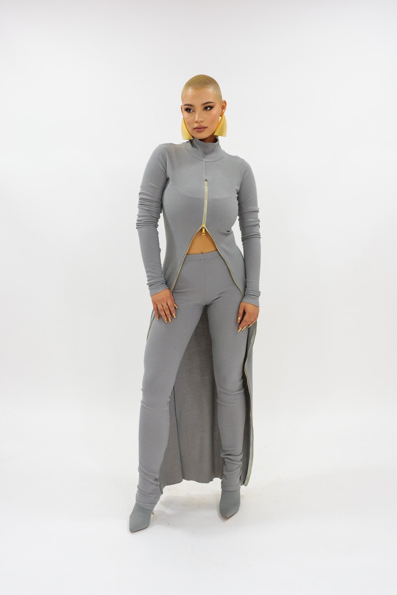 Ribbed ziper set