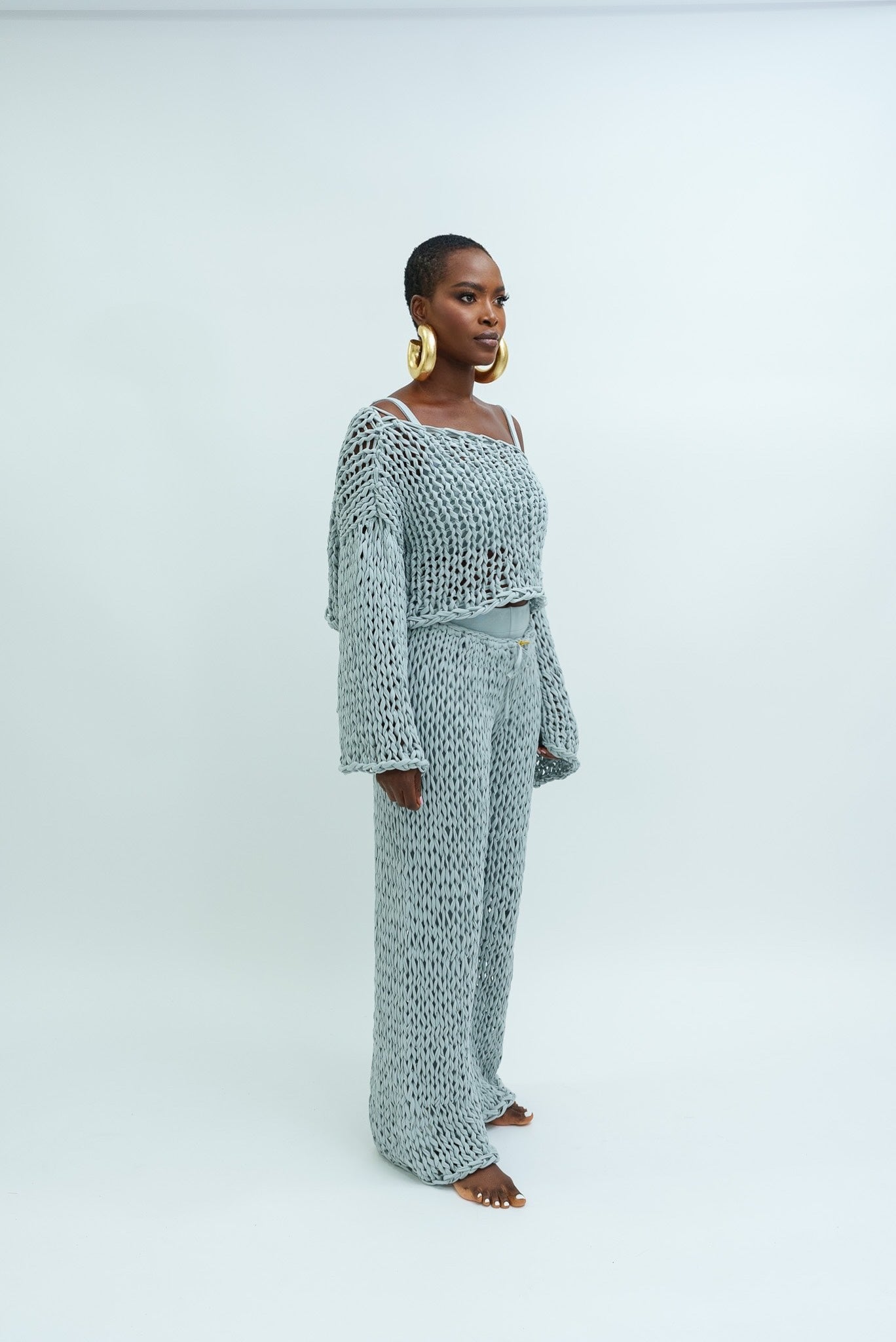 HAND MADE knitted set