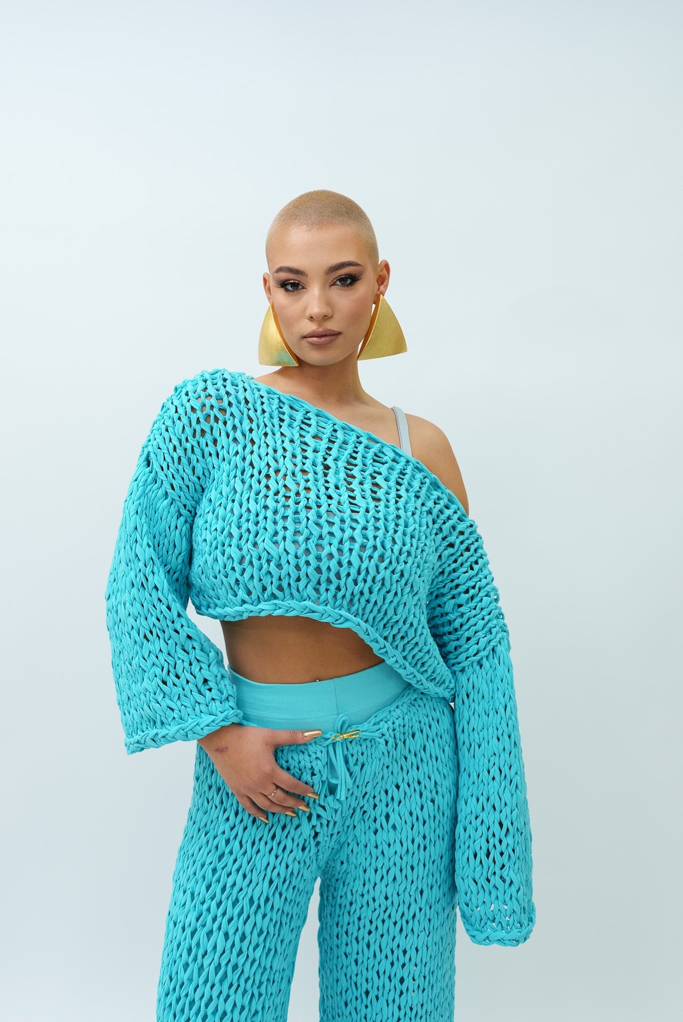 HAND MADE knitted set
