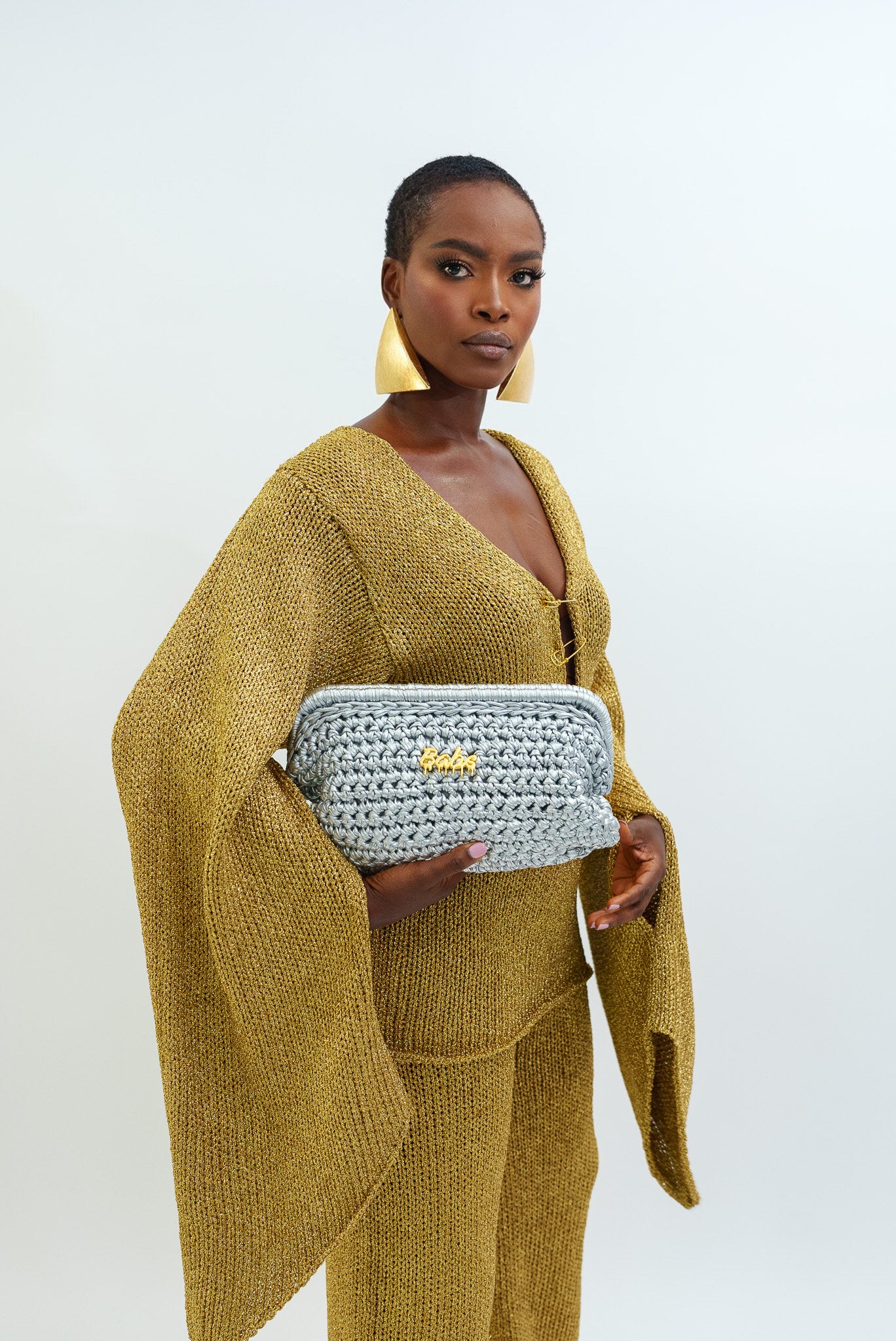 META HAND MADE knitted big size bag