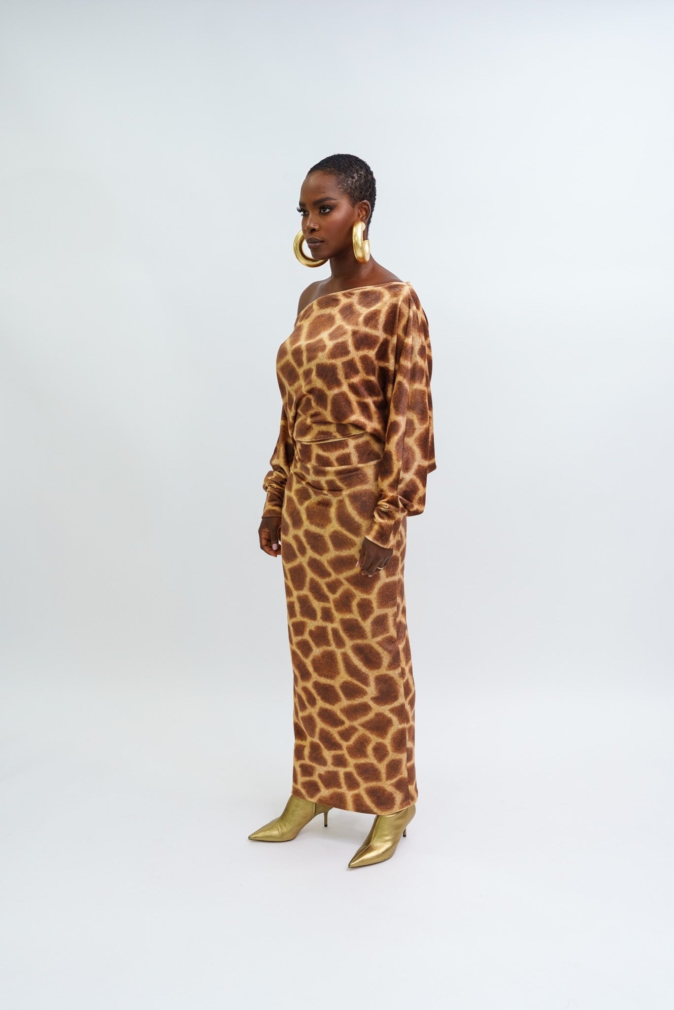 Giraffe print maxi dress hotsell