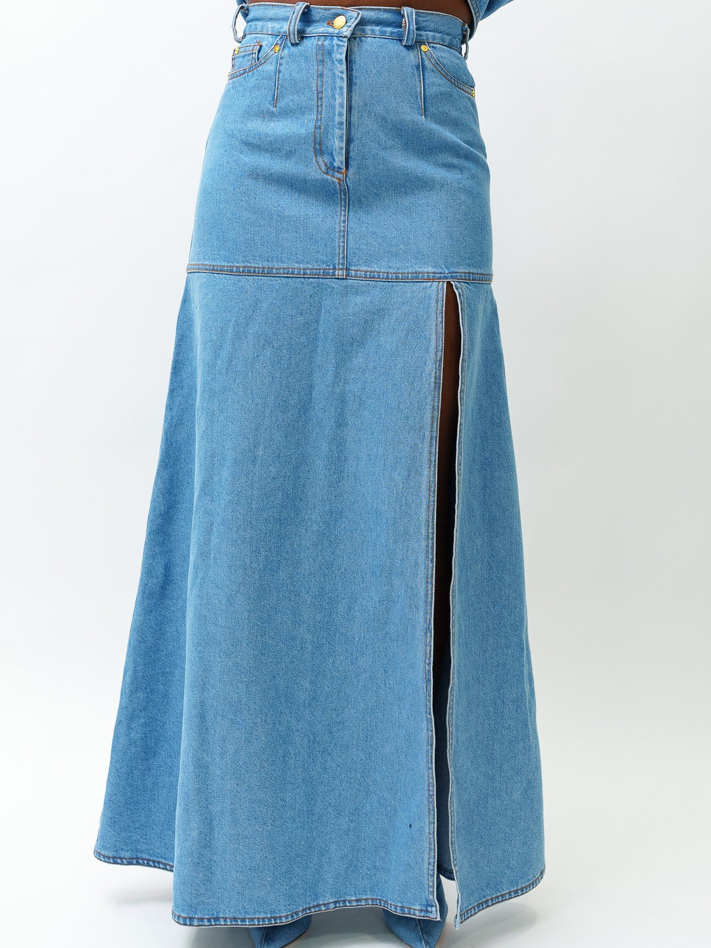 Denim cowboy skirt